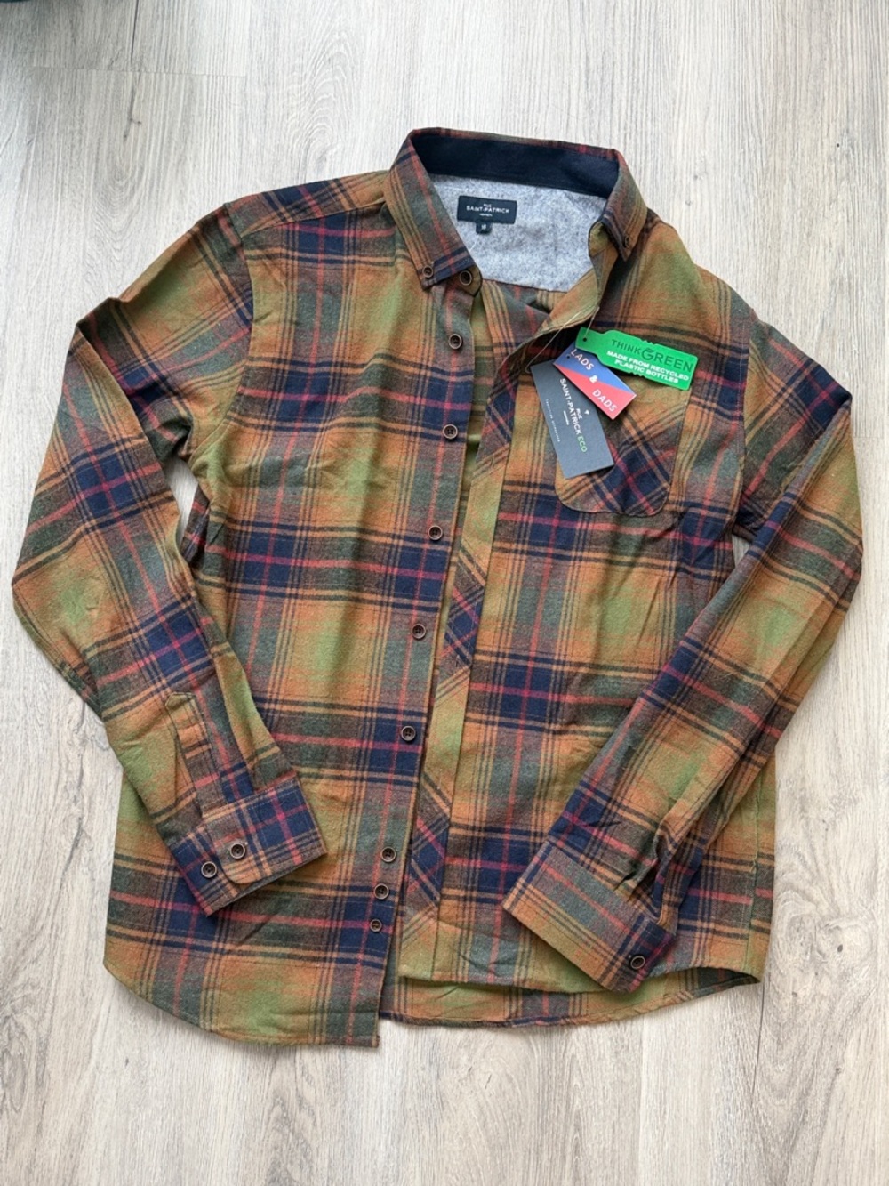 RUE SAINT-PATRICK plaid shirt